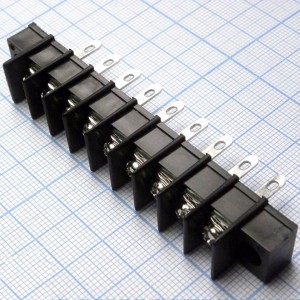 DG25H-A-09P-13-00A(H), Барьерный клеммный блок 9 контактов. Серия DG25H-A