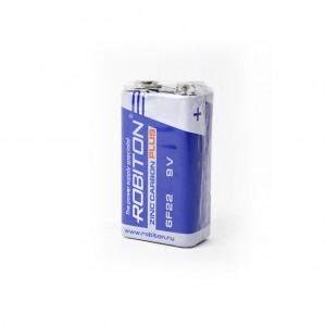 Батарея КРОНА   Robiton, Элемент питания солевой, типоразмер 6F22 (R-6F22-SR1)