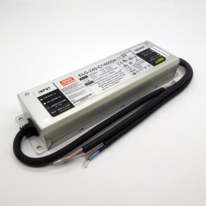 ELG-240-C1400DA-3Y, AC-DC, 239.4Вт, IP67, вход 100…305В AC, 47…63Гц/142…431В DC, ККМ, выход 86...171В/1400мА, изоляция 3750В AC, в кожухе 244х71х37.5, -40…+85°С (корпус), DALI димминг, с проводом заземления