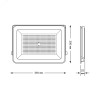 Прожектор светодиодный LED 150W IP65 6500К черный 1/4 613100150