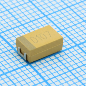 CA45L-D020K107TE300, Конденсатор твердотельный танталовый 100 мкФ ±10% 20 В (SMT)