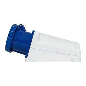 Розетка стационарная наружная 133 2Р+РЕ 63А 220В IP67 EKF