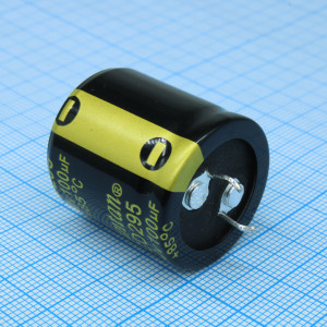 TS13DR2D331MSB0D0R, Конденсатор алюминиевый электролитический 330мкФ 200В ±20% (25х25мм) защелкиваемые выводы 10мм 2000час 105°C россыпь