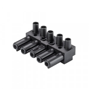 Розеточная контактная вставка GST18i5S B1 SW, Розеточная контактная вставка, 5 полюсов, винтовая фиксация, номинальное напряжение: 250/400V, номинальный ток: 20A, цвет: черный, серия gesis GST18i5