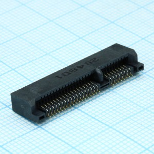 2041119-1, Слот Mini PCI Express Card 52 контакта угловой для поверхностного монтажа лента на катушке
