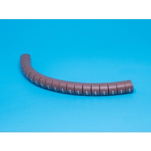 EC-2-1, Маркер цифра 1 d=4,2-6,2мм, коричневый, упак.20 шт.