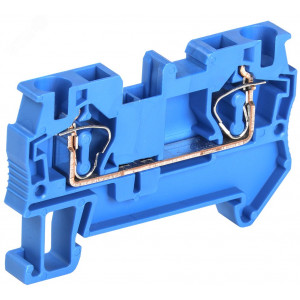 Клемма пружинная КПИ 2в-4 41А синий YZN11-004-K07