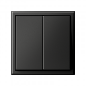 ARTGALLERY 2-клавишный ВЫКЛЮЧАТЕЛЬ, 10АХ, механизм, быстрозажимные клеммы, БАЗАЛЬТ GAL001451S