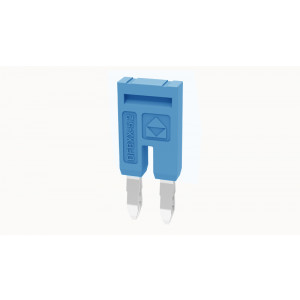 Соединительная перемычка DFB2-5.2-12-00Z(H), Соединительная перемычка, 2 полюса, изолированная, вилочная, для клемм: DS2.5, цвет: синий