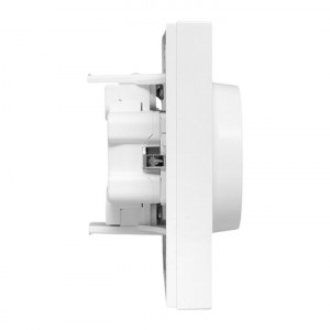 Механизм розетки двойной, 16А, с заземлением, со шторками, с рамкой, белый Эпика EKF UP1-SOW-211