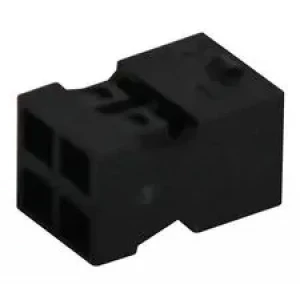 90311-006LF, Корпус разъема розетка 6 контакт(-ов) 2мм прямой монтаж на кабель черный серия Minitek® пакет