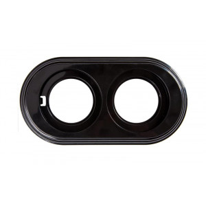 Рамка 2-м ретро пластик. черн. BF1-620-23