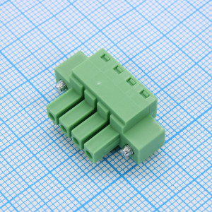 15EGTKM-3.81-04P-14-00, Разъемный клеммный блок, 4 контакта. Серия 15EGTKM-3.81