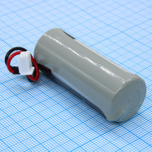 ER18505H-LD/-XHP-02, Li, SOCl2 батарея типоразмера A, 3.6В, 3.8Ач, разъем с проводами приварены к выводам, -55...85 °C