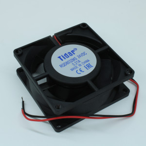 RQD 8032MS 24VDC, Вентилятор 24В 80x80х32мм, 3400 об/мин., 166.5м3/час, 32дБ, подшипник скольжения, тип вывода - провод