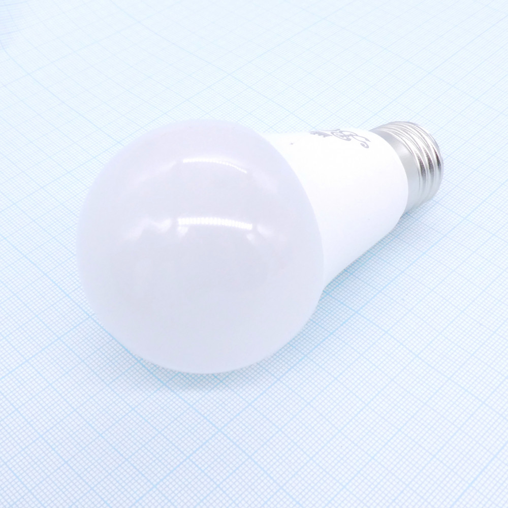 Изображение товара LED лампа 12W А60 теплый свет E27 1100Lm пластик алюминий