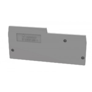 Торцевая крышка D-DSIO1.5/3-1-01P-11, Торцевая крышка, для клемм DSIO1.5/3-1..., цвет: серый