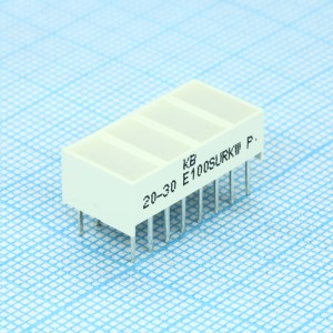 KB-E100SURKW, Светодиодный модуль 4хLEDх8,89х3,81мм/красный/630нм/40-70мкд/белый матовый