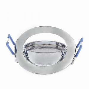 Светильник точечный KL1A CH 50Вт MR16 12В литой поворотн. хром. ЭРА C0043656