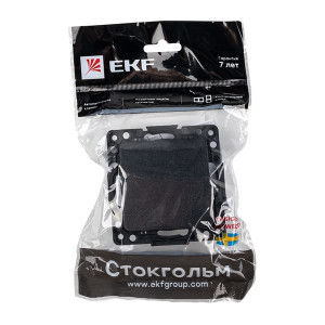 Выключатель 1-кл. Стокгольм 10А механизм черн. PROxima EZV10-021-10