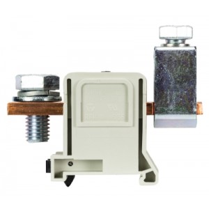 Болтовая клемма RFK 1 / 150 FK S35, Болтовая клемма, М12, схема: зажим - болт, тип фиксации провода: зажим-болт, номинальное сечение: 150 мм кв., 335A, 1000V, ширина: 42 мм, цвет: серый, тип монтажа: DIN35