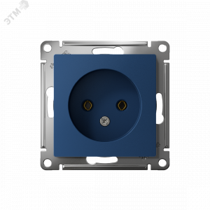 Розетка AtlasDesign 16А без заземл. без шторок механизм аквамарин SE ATN001141
