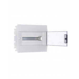 Щит распределительный встраиваемый ЩРв-п-12 пластиковый Mistral41 серая прозрачная дверь с клеммами IP41 (41A12X13B) 1SLM004101A2203