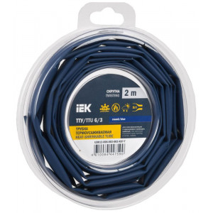 Трубка термоусадочная ТТУ нг-LS 6/3 син. (уп.2м) UDR12-006-003-002-K07-T