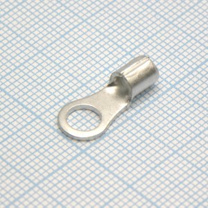 RNB 3.5-5, наконечник кабельный кольцевой без изоляции d=5.3мм, сеч. пров.2.5-4мм2