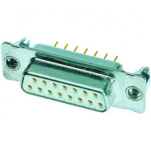 09641127235, Стандартные соединители D-Sub  9P FEMALE STRAIGHT BOARDCLIP/CLINCH NUT