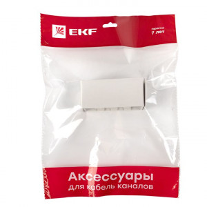 Соединитель (100х40) (2 шт) белый EKF-Plast