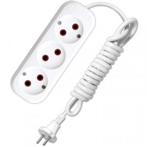 Удлинитель 3х5м без заземл. 6А IP20 У6-639М ПВС 2х0.75 639М-05