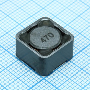 SRR1280-470M, Катушка индуктивности силовая проволочная экранированная 47мкГн ±20% 1кГц 24Q-Фактор феррит 2.9A 80мОм по постоянному току лента на катушке