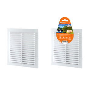 Решетка неразъемная с москитной сеткой, бел. 190х190 SQ1807-0087