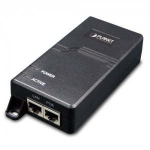 POE-163, Инжектор РоЕ, 10/100/1000Мб/с, IEEE 802.3at, 30Ватт, встроенный блок питания