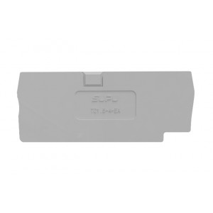 Торцевая крышка TC1.5-4-GY-EA, Торцевая крышка, для клемм TC1.5-4-..., цвет: серый