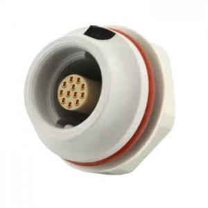 JMXHH1G12FSUDSU, Цилиндрические защелкивающиеся разъемы FRONT MOUNT RECPTL F SOLDER