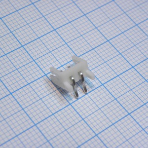 440053-2, Серия XH. Корпус разъема - вилка угловая на плату 2 контакта, шаг 2.5мм