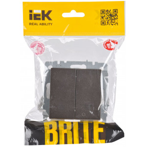 BRITE Выключ. жалюзи 10А ВС10-1-5-БрТБ бр. BR-V15-0-10-K45