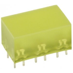 L-885/6YDT, Светодиодный модуль 10х16мм/желтый/588нм/5-10мкд/120°