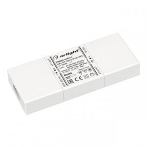 Блок питания ARV-SP-24012-FLAT-PFC (24V, 0.5A, 12W) 033258, Источник напряжения с гальванической развязкой для светодиодных изделий. Входное напряжение 220-240 VAC. Выходные параметры: 24 В, 0.5 А, 12 Вт. Встроенный PFC >0.92. Сверхтонкий пластиковый корпус IP20. Габаритные размеры длина 112 мм, ширина 46 мм, высо