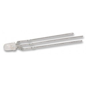 L-93WGYW, Светодиод 3мм/зеленый/565нм/40мКд/желтый/590нм/15мКд/белый матовый/60°