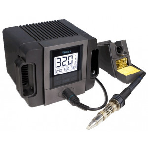 QUICK TS1300 ESD, Паяльная станция с сенсорным управлением температурой паяльника, 300W, 50°C-450°C, функция проверки электростатики, жала серии 503