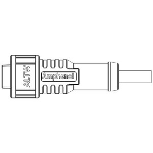 AD-05BFFM-QL8D01, Кабели для датчиков / Кабели для приводов XLOK A SZ 5A CBL CNN 5P F CONN F PIN L-1M