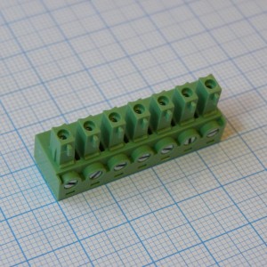 15EDGK-5.08-07P-14-00A(H), Разъемный клеммный блок, 7 контактов. Серия 15EDGK-5.08