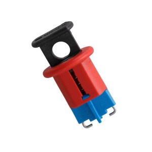 gws90847, Блокиратор полюсных автоматов PIS, нейлон и сталь, зажим внутрь, ширина зажима – 12.7 мм, 42х24 мм, цвет – красный, 1 шт/упак