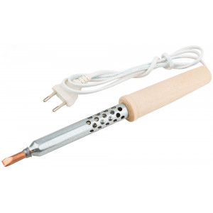 Паяльник 220 В, деревянная ручка 80 Вт 60508