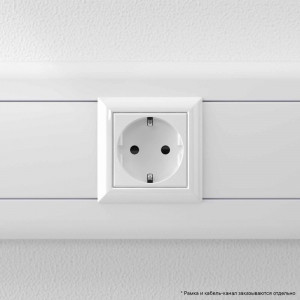 Розетка 1-м 2мод. Avanti "Белое облако" 16А IP20 2P+E защ. шторки бел. 4400002