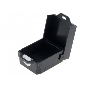 GH001B, Корпус из прочного пластика, черный, с откидной крышкой