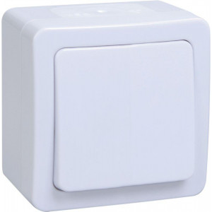 Переключатель проходной 1-кл. ОП Гермес Plus 10А IP54 ВСп20-1-0-ГПБ бел. EVMP12-K01-10-54-EC